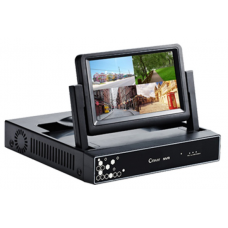 Видеорегистратор AHD (+IP) 720/960|4 канала|со встроенным экраном