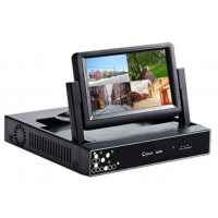 Видеорегистратор AHD (+IP) 720/960|4 канала|со встроенным экраном